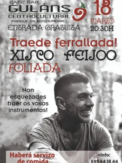 Imaxe para Xisco Feijoó no centro cultural de Guláns