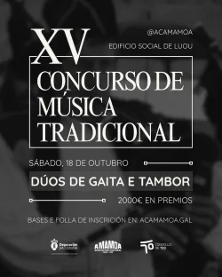 Imaxe para XV Concurso de música tradicional: dúos de gaita e tambor