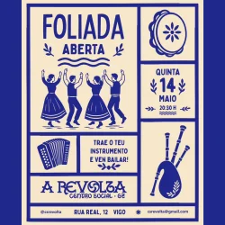 Imaxe para Foliada no centro social A Revolta