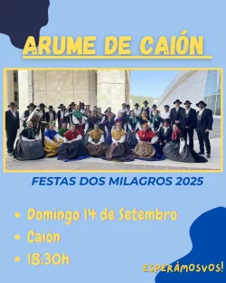 Imaxe para Arume de Caión na Romaría dos milagres